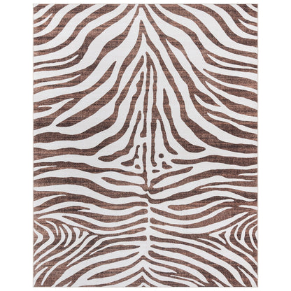 Gertmenian Crystal Print Washable Digital Printed Flat Pile Polyester Slip Resistant Area Rug Collection