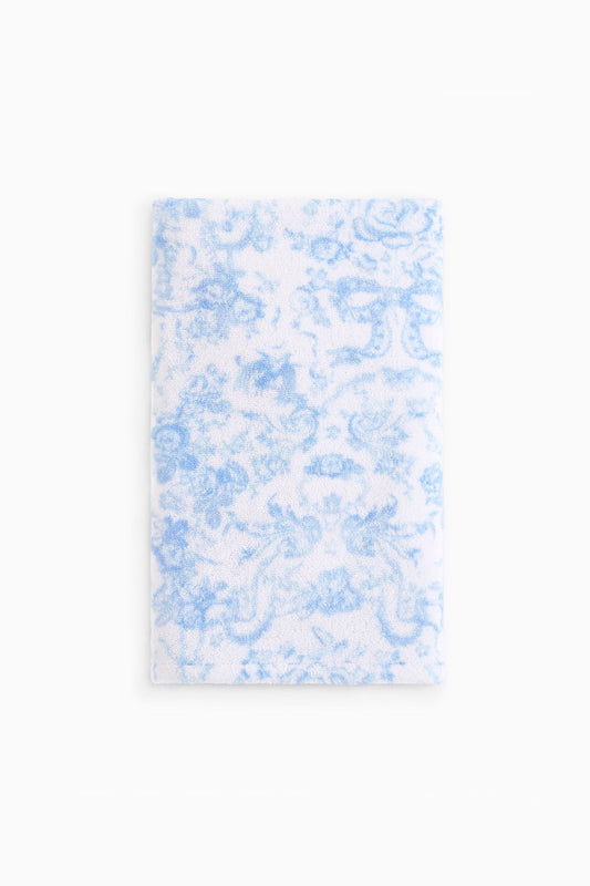 Serviette de toilette en coton - NANTUCKET BLUE