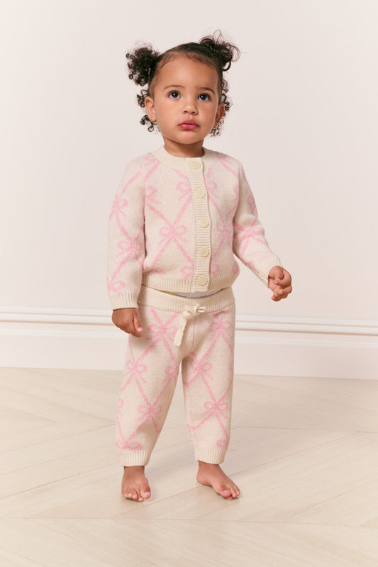 Pantalon en tricot avec nœud pour bébé Herra