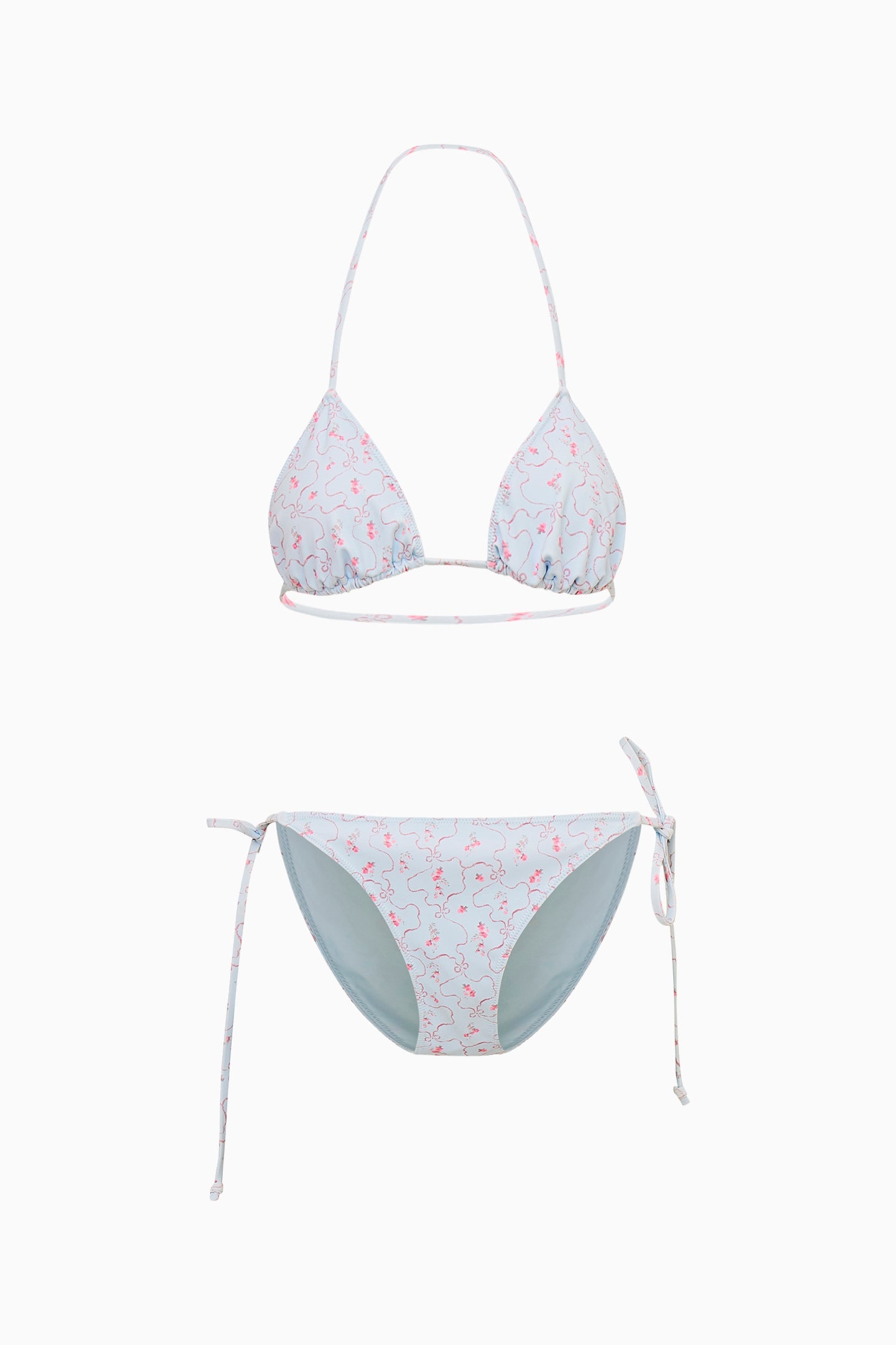 Bikini fleuri bleu port