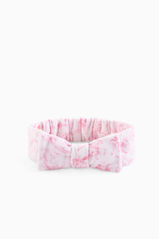 Bandeau nettoyant visage Bow - CUPIDS PINK