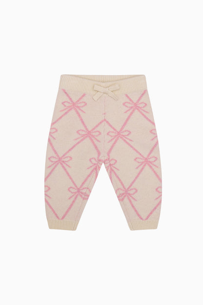 Pantalon en tricot avec nœud pour bébé Herra