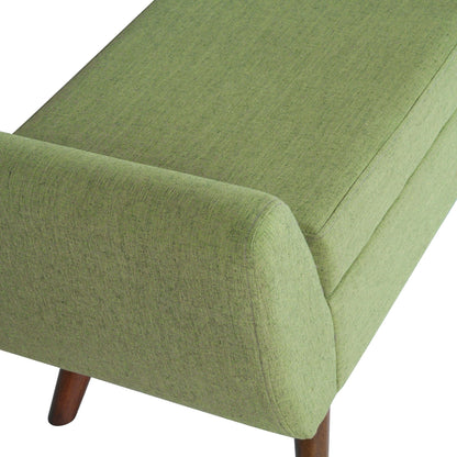 Banc de rangement moderne Sherpa avec pieds en bois HomePop