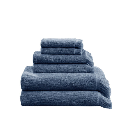 INK+IVY Atlas Cotton Dobby Slub 6 Piece Towel Set