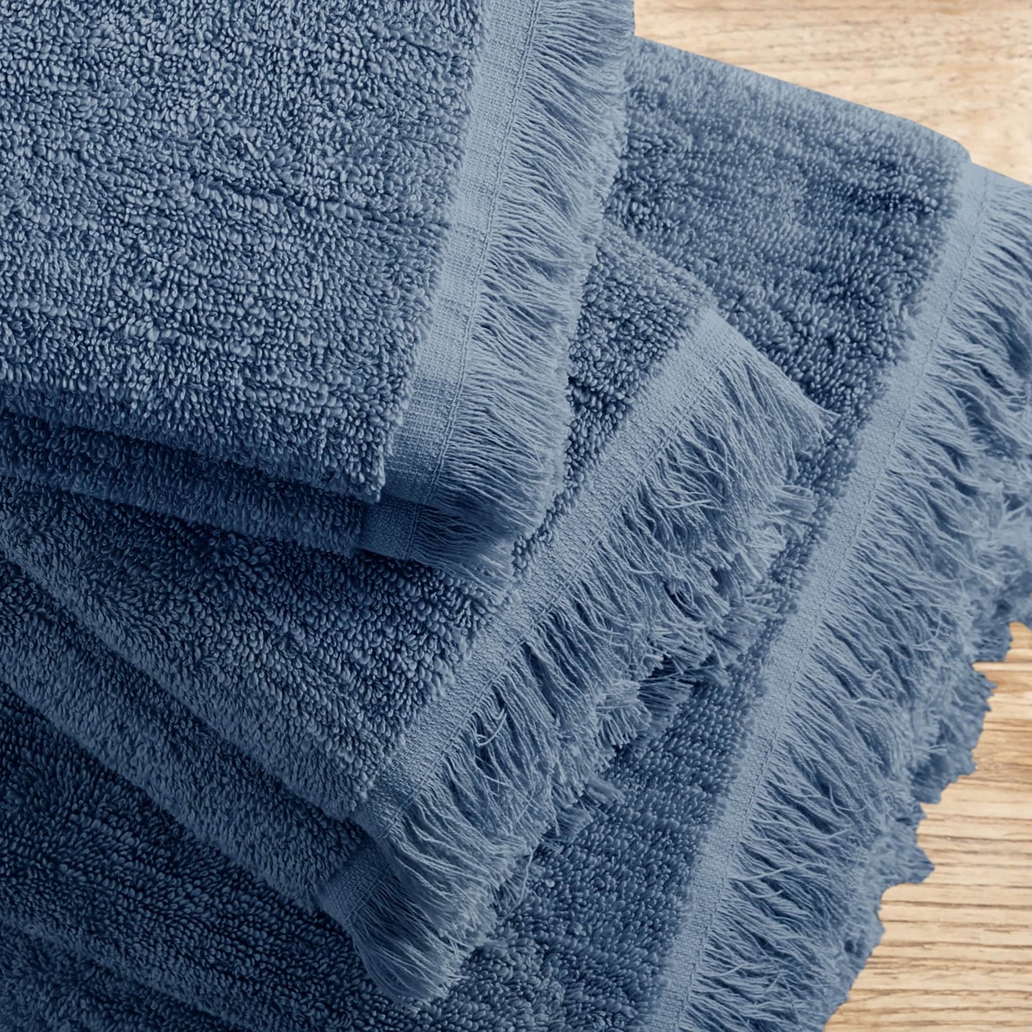 INK+IVY Atlas Cotton Dobby Slub 6 Piece Towel Set