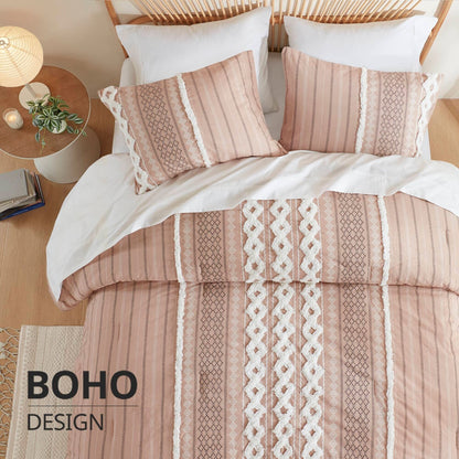 INK+IVY Imani Cotton Printed Comforter Set with Chenille