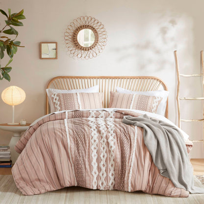 INK+IVY Imani Cotton Printed Comforter Set with Chenille