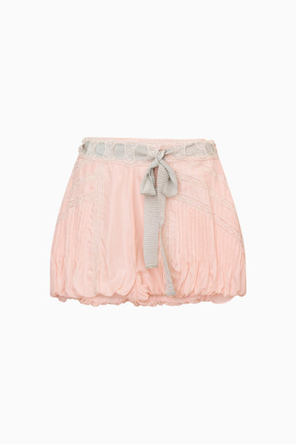 Short bulle en soie Ivania