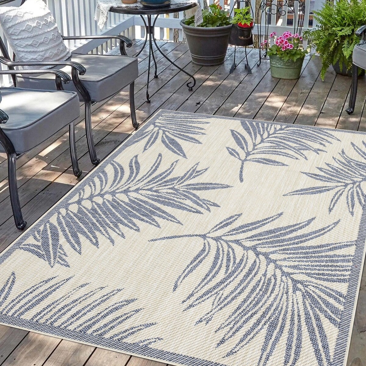 Indoor/Outdoor Area Rug/ Runner/ Doormat -Machine Washable, Weather and UV Resistant-Waterproof-Liana
