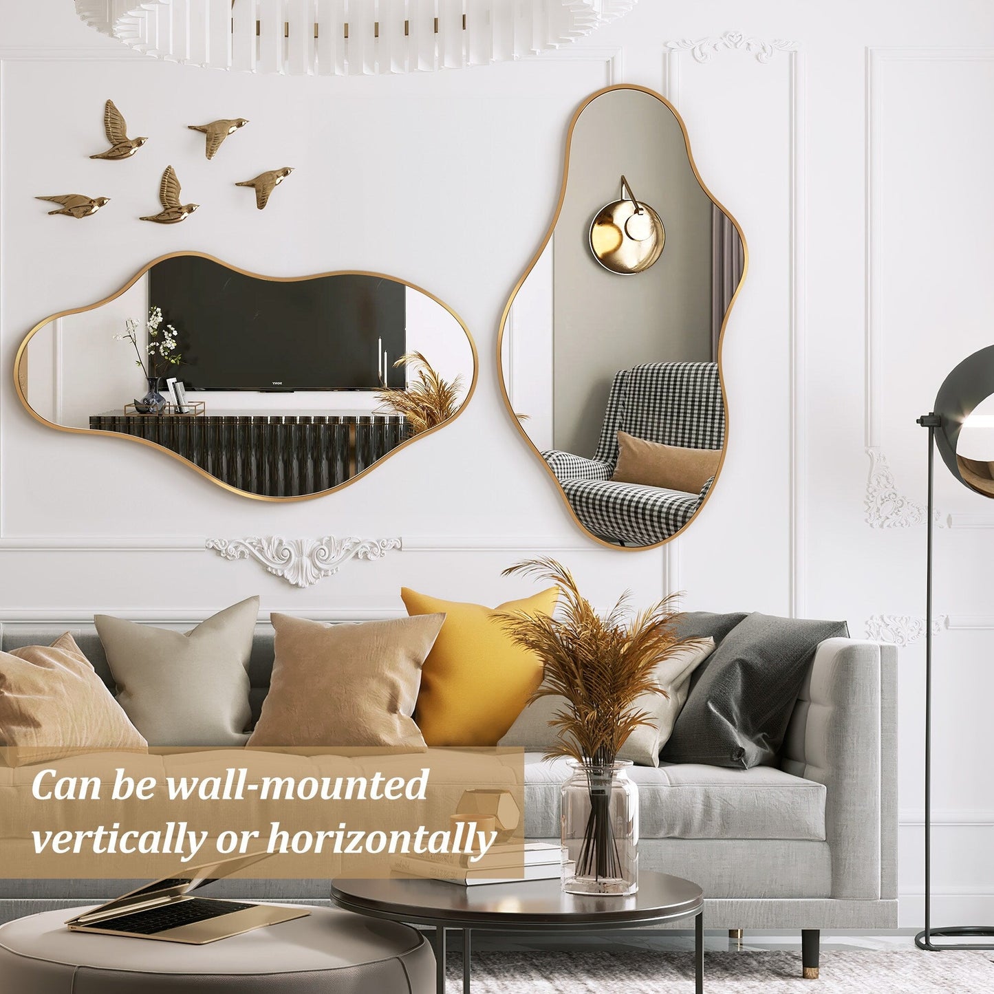 Irregular Wall Mirror Decorative Asymmetrical Wall Mirror