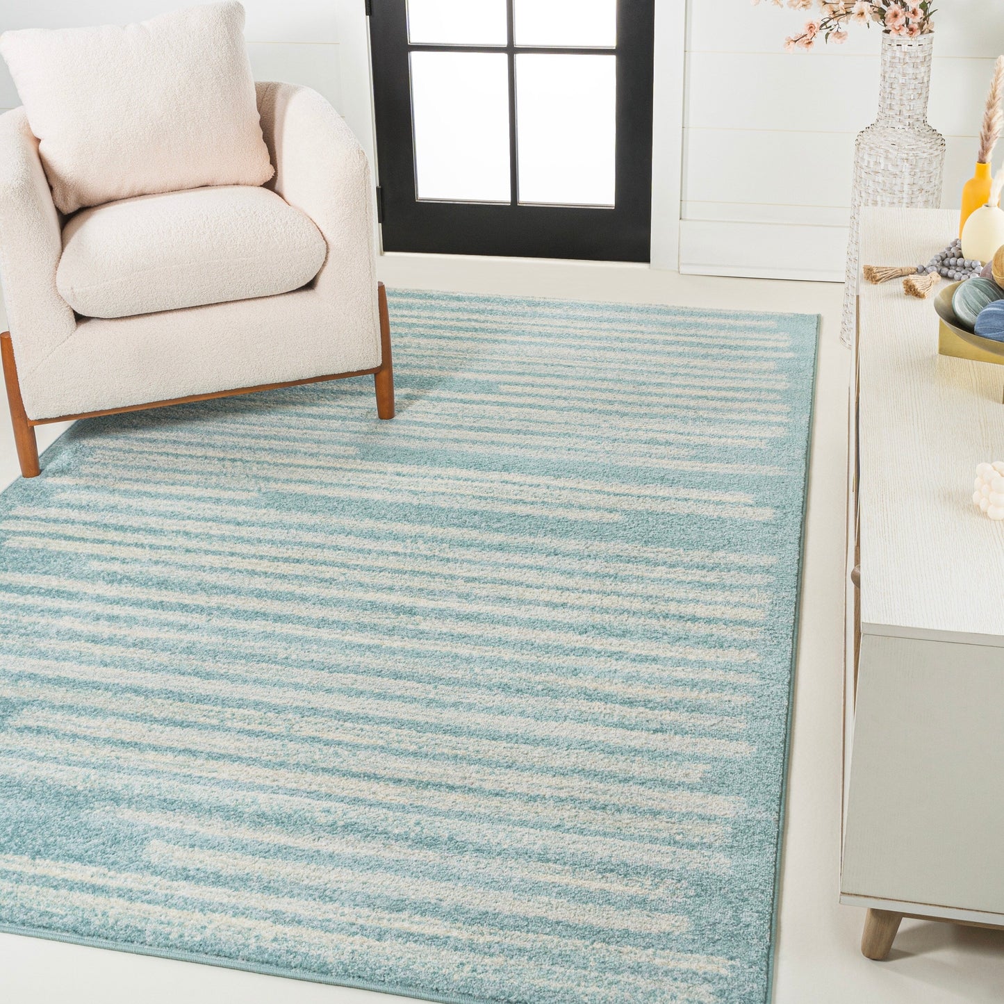JONATHAN Y Aksil Modern Berber Stripe Area Rug