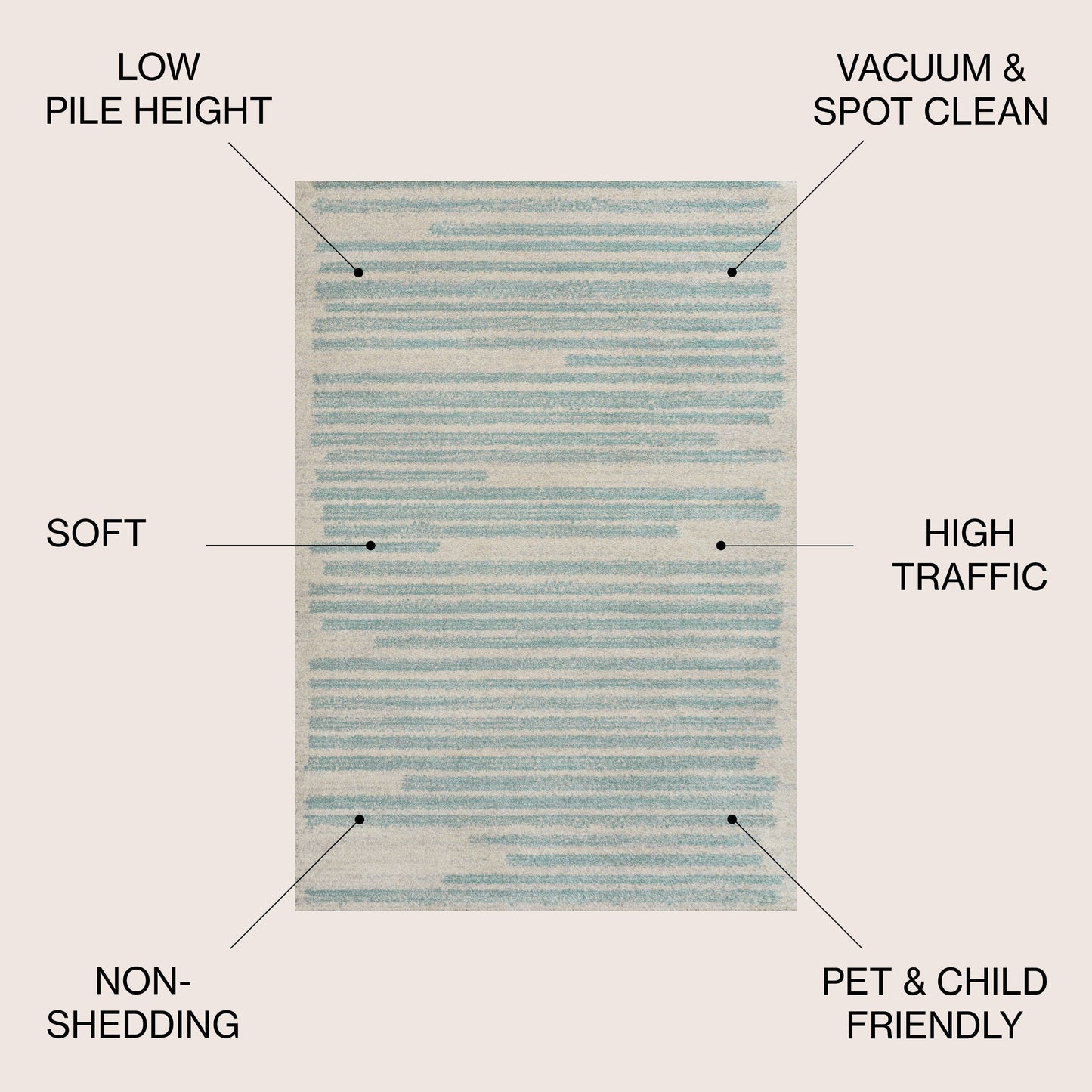 JONATHAN Y Aksil Modern Berber Stripe Area Rug