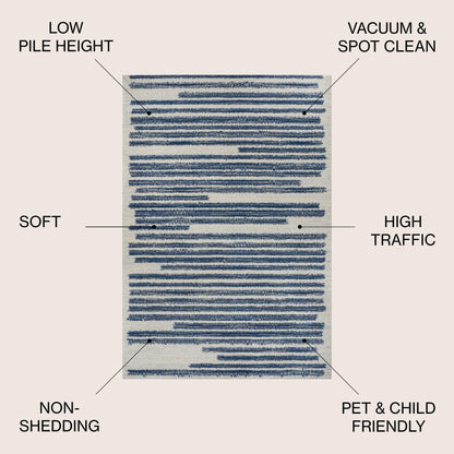 JONATHAN Y Aksil Modern Berber Stripe Area Rug