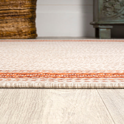 JONATHAN Y Havana Classic Diamond Border Indoor/Outdoor Area Rug