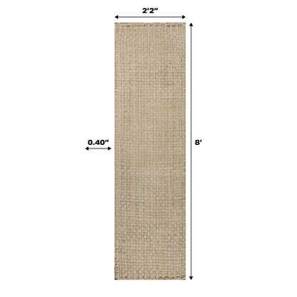 JONATHAN Y Hiro Hand Woven Boucle Chunky Jute Area Rug