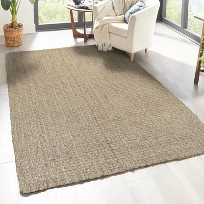 JONATHAN Y Hiro Hand Woven Boucle Chunky Jute Area Rug