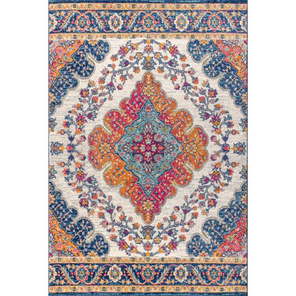 JONATHAN Y Inigo FLAIR Boho Vintage Medallion Area Rug