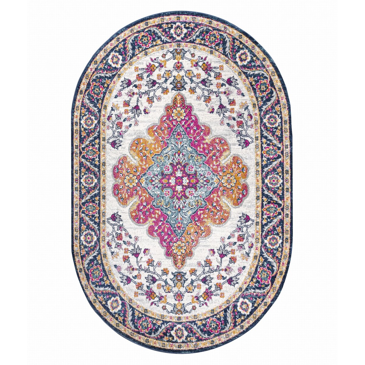 JONATHAN Y Inigo FLAIR Boho Vintage Medallion Area Rug