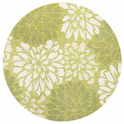 JONATHAN Y Floral Textured Weave Indoor/Outdoor Area Rug
