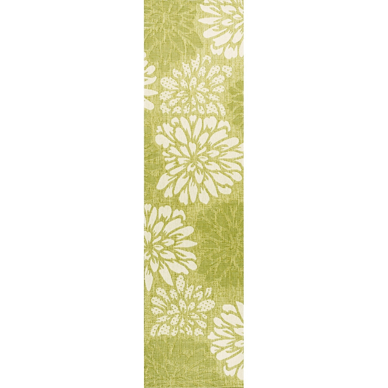 JONATHAN Y Floral Textured Weave Indoor/Outdoor Area Rug