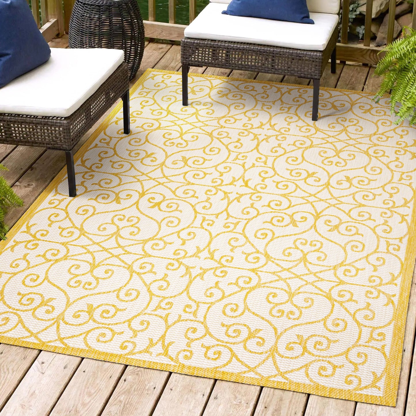 JONATHAN Y Ourika Textured Weave Indoor/Outdoor Area Rug