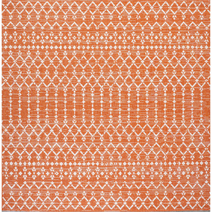JONATHAN Y Trebol Moroccan Geometric Textured Weave Indoor/Outdoor Area Rug