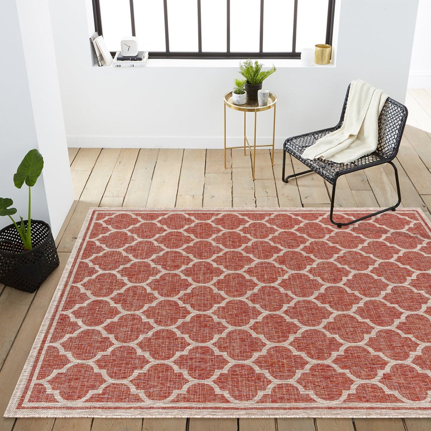 JONATHAN Y Zinnia Textured Weave Indoor/Outdoor Area Rug