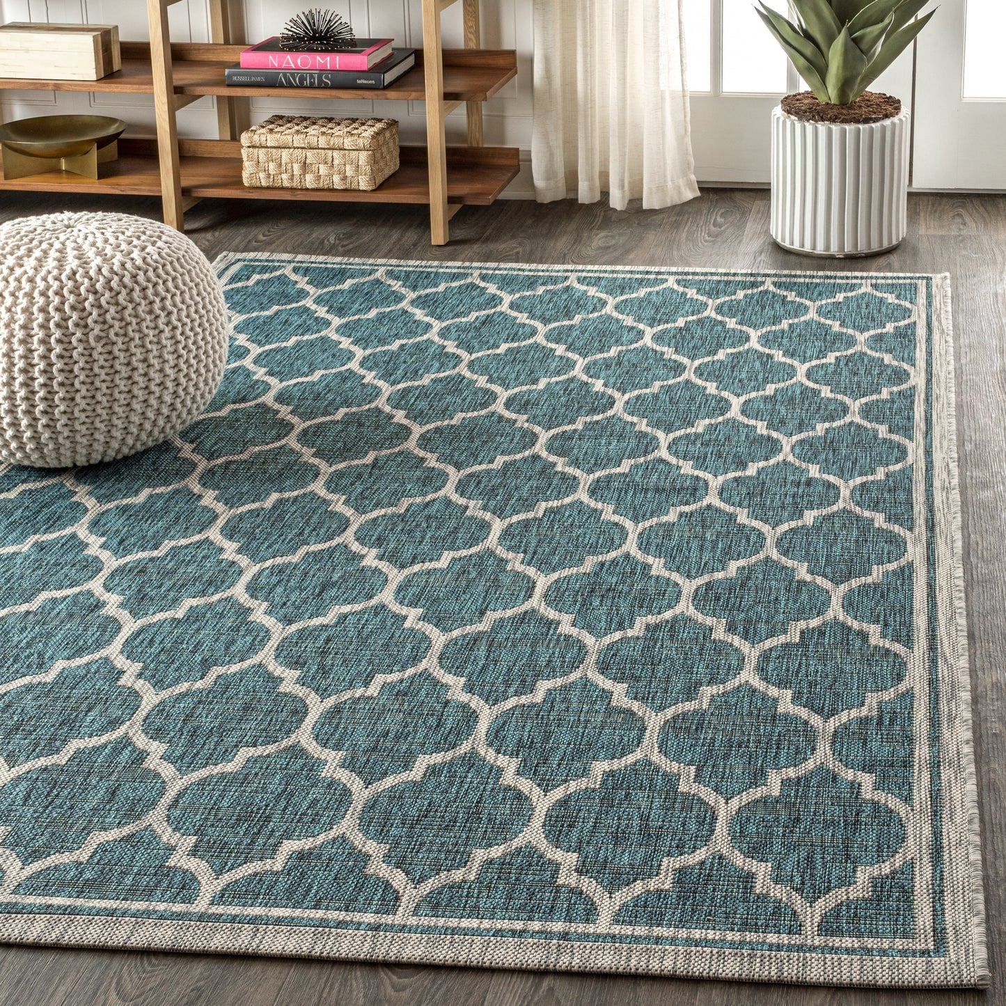 JONATHAN Y Zinnia Textured Weave Indoor/Outdoor Area Rug