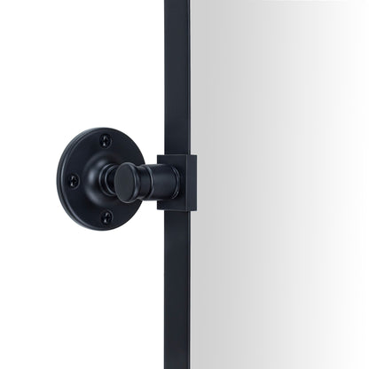 Miroir mural rectangulaire pivotant et inclinable en métal TEHOME Jonathan