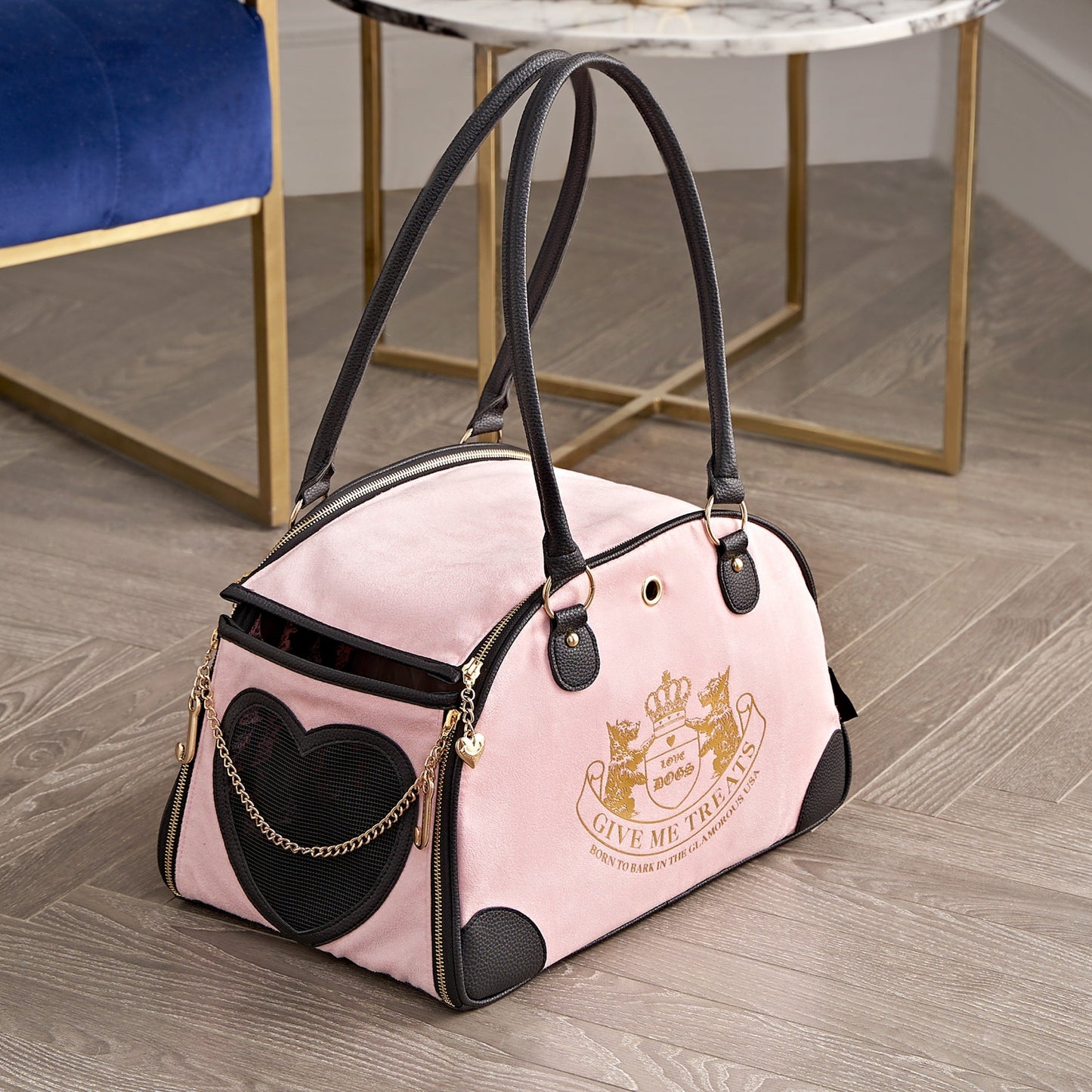 Juicy Couture Give Me Treats Pet Carrier - Stylish Travel Bag
