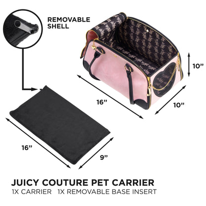 Juicy Couture Give Me Treats Pet Carrier - Stylish Travel Bag