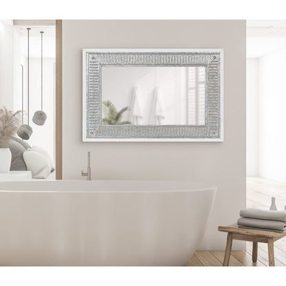 Miroir mural en bois et métal Kate et Laurel Deely