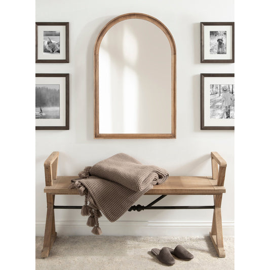 Miroir mural en bois Arch de Kate et Laurel Hatherleigh