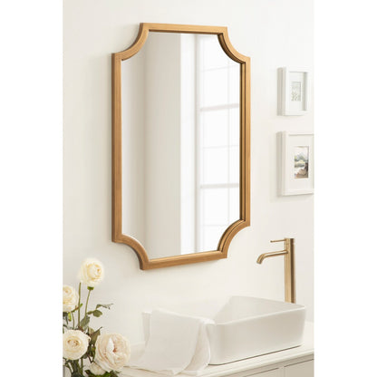 Kate and Laurel Hogan Scalloped Wood Framed Mirror