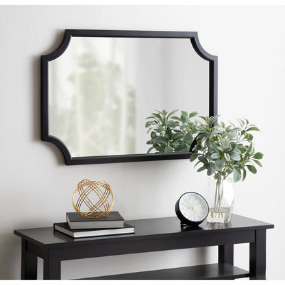 Kate and Laurel Hogan Scalloped Wood Framed Mirror