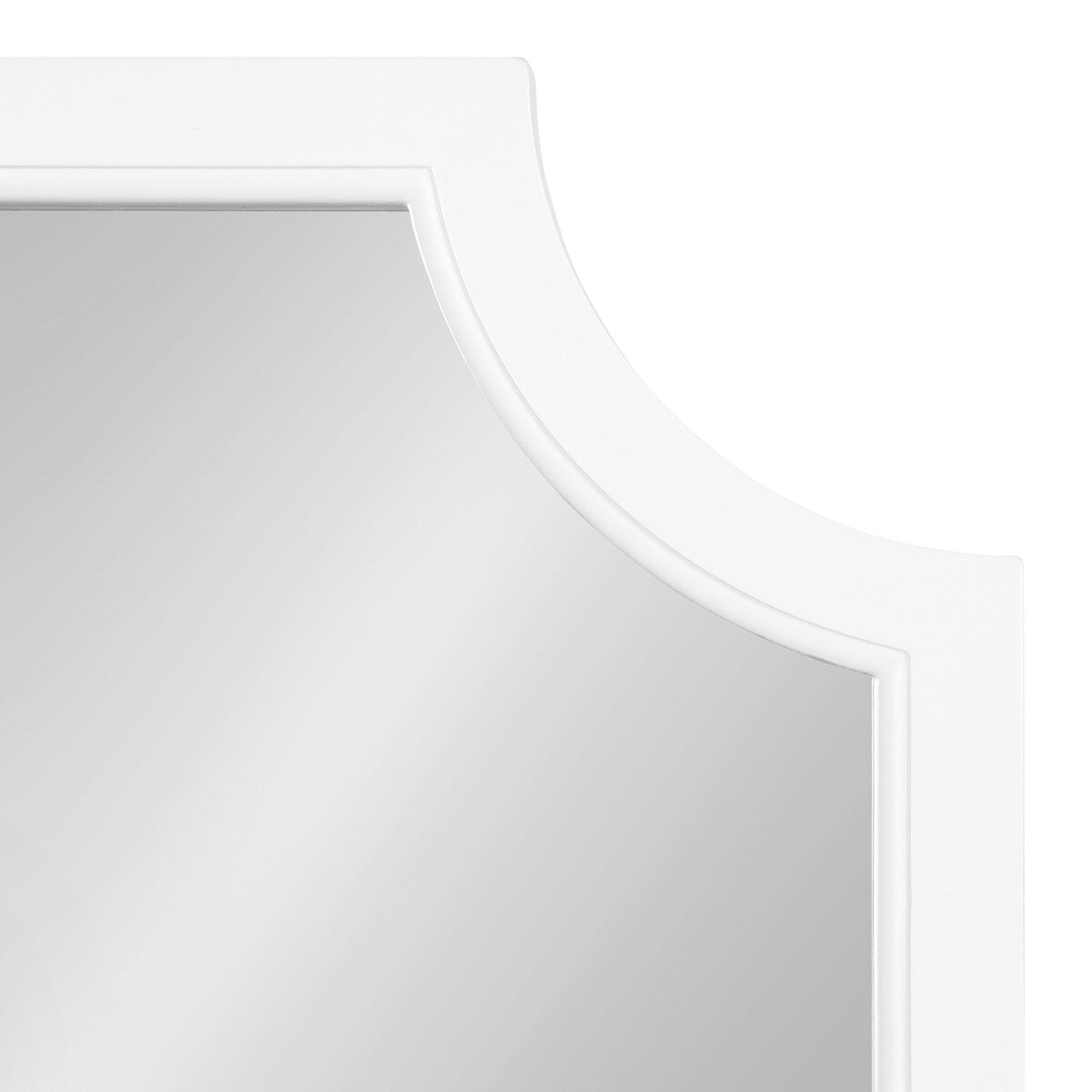 Kate and Laurel Hogan Scalloped Wood Framed Mirror