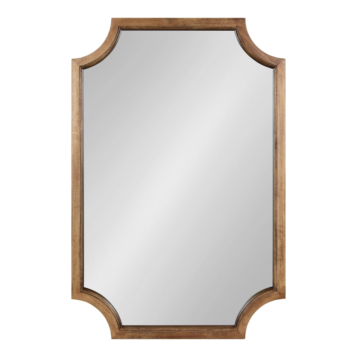 Kate and Laurel Hogan Scalloped Wood Framed Mirror