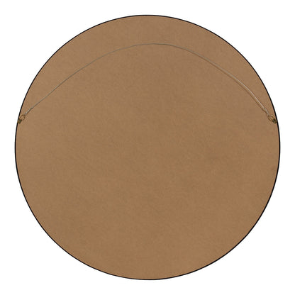 Kate and Laurel Travis Round Wood Accent Wall Mirror