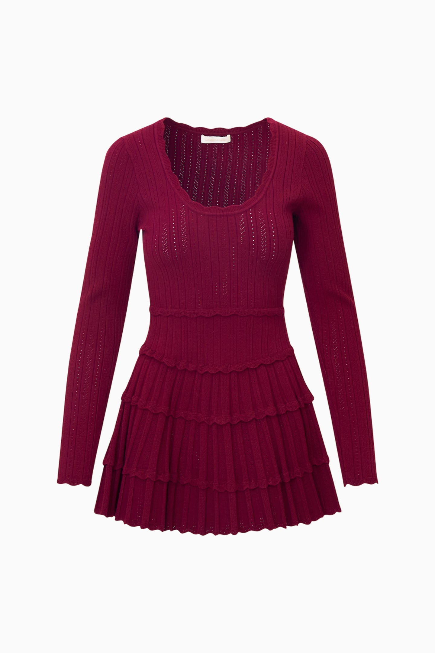 Mini-robe en pointelle extensible lavande