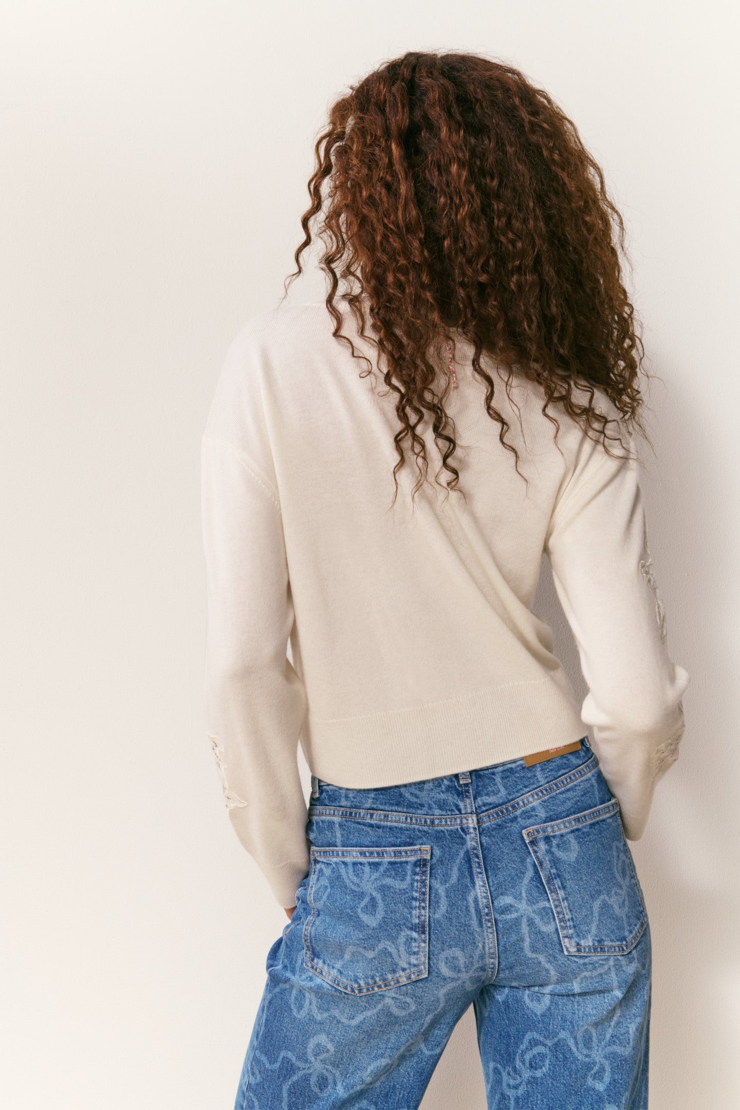 Pull Lazuli en cachemire et dentelle