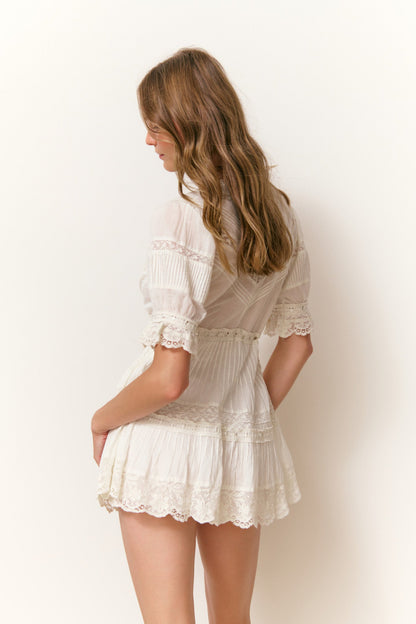 Mini-robe en coton Lilias