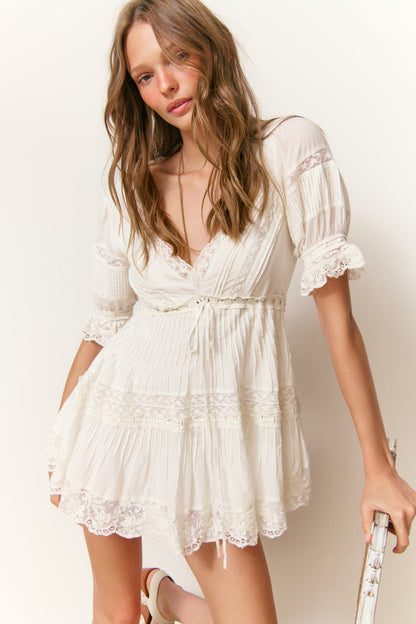 Mini-robe en coton Lilias