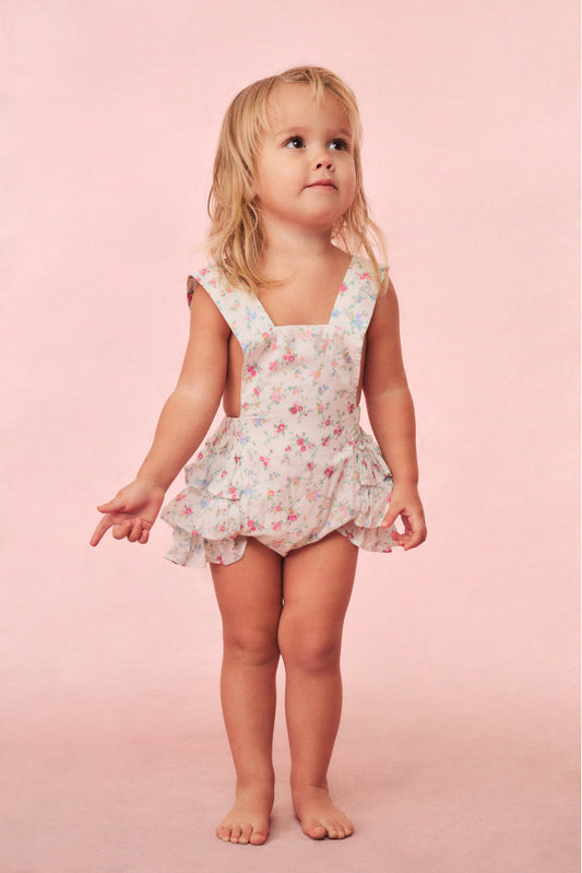 Tablier à fleurs en coton Baby Lindy