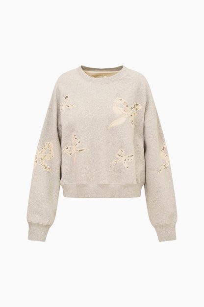Pull à nœud en dentelle Linetta