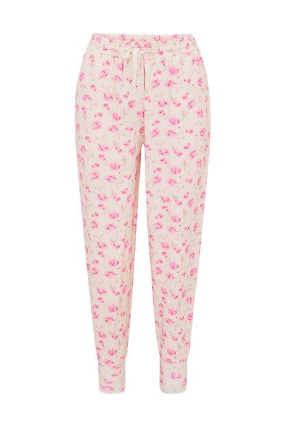 Pantalon de survêtement en coton à fleurs Lolana
