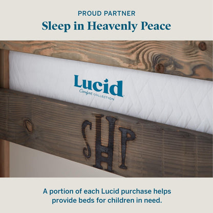 Matelas hybride Lucid 12 pouces en gel et aloe vera