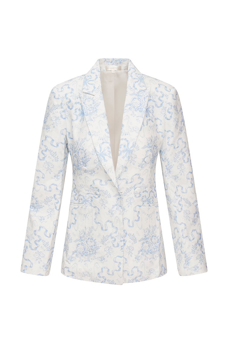 Veste à imprimé nœud croisé Lumine