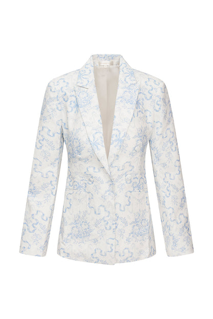 Veste à imprimé nœud croisé Lumine