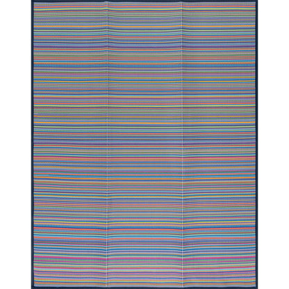 Lalune Beach Stripe Indoor Outdoor Area Rug