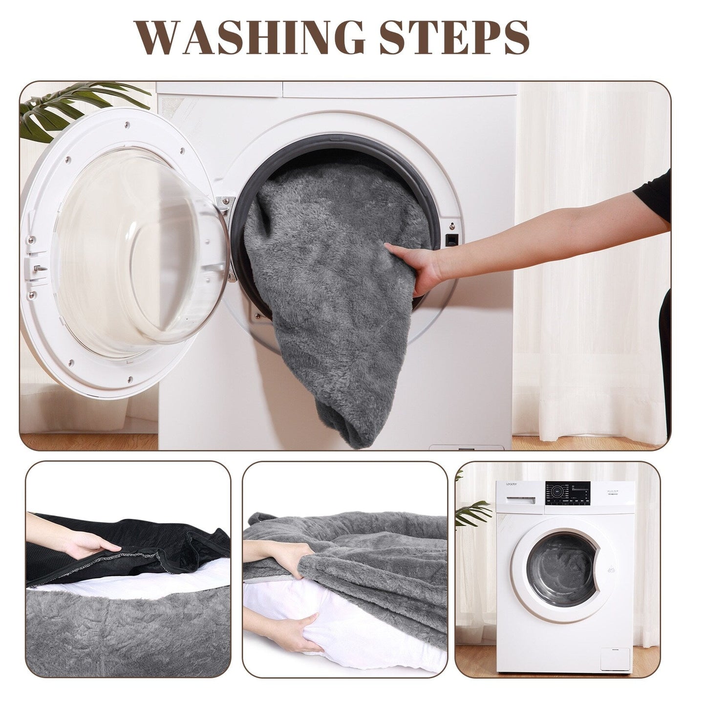 Giant Dog Bed for Humans 71x48x14 Large Dog Bed for People Adults, Washable Napping Dog Bed